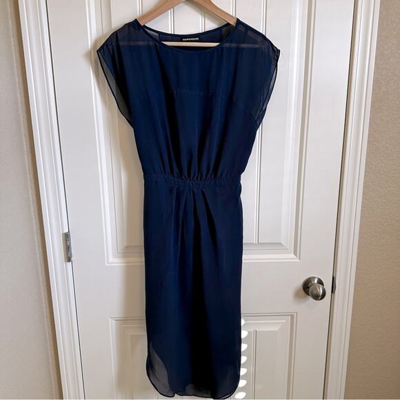 Warehouse women’s pencil dress uk size 10 navy‎ - Picture 2 of 9